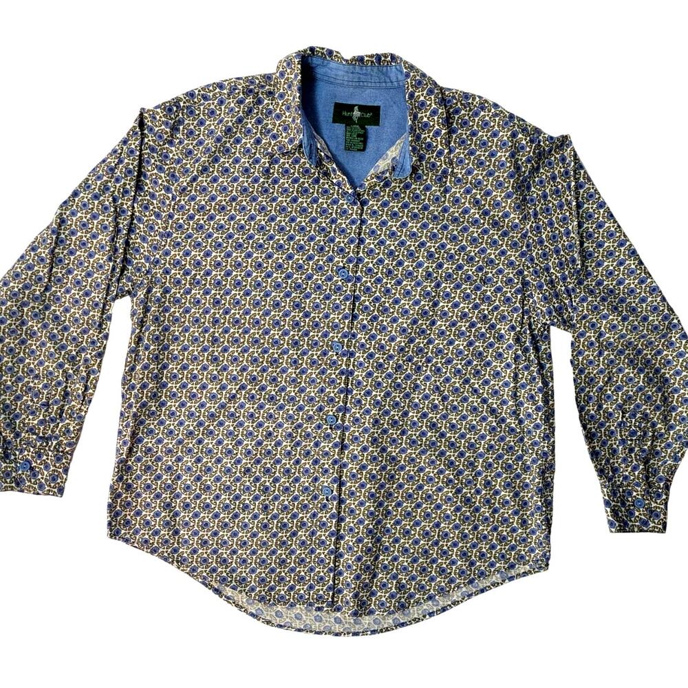 Vintage Floral Cotton Button Down
